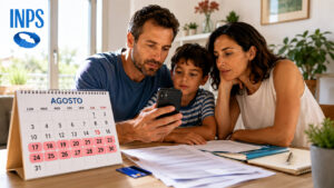 Pagamenti INPS agosto 2026, famiglia controlla le date di Assegno Unico e altri accrediti dopo Ferragosto