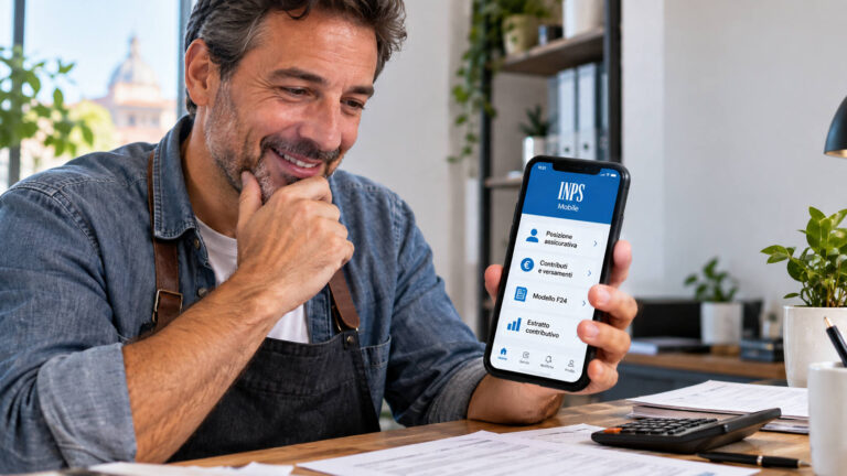 INPS Mobile, Cassetto previdenziale del contribuente disponibile su smartphone
