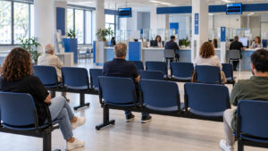 Pensioni, si allarga la platea per l’uscita anticipata: ecco chi può lasciare prima il lavoro Lavoratori in attesa negli uffici INPS per informazioni sulla pensione anticipata