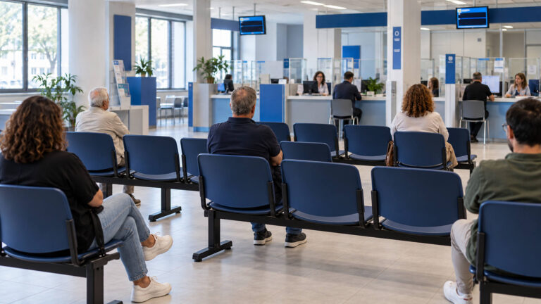 Pensioni, si allarga la platea per l’uscita anticipata: ecco chi può lasciare prima il lavoro Lavoratori in attesa negli uffici INPS per informazioni sulla pensione anticipata