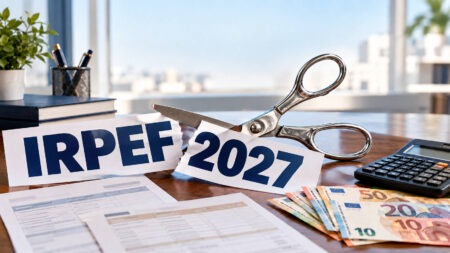 Riforma IRPEF 2027, effetti su stipendi e pensioni: ecco chi ci guadagna davvero Forbice che taglia la scritta IRPEF 2027, simbolo della possibile riduzione delle tasse